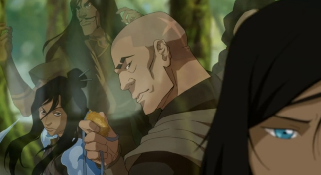 "Listen, [Visions of Amon, Unalaq, and the Red Lotus appear as the camera pans from Toph to Korra.] what did Amon want? Equality for all. Unalaq? He brought back the spirits. And Zaheer believed in freedom. The problem was, those guys were totally out of balance and they took their ideologies too far." The Legend of Korra is an excellent show when it comes to illustrating mental growth and recovering from abuse.